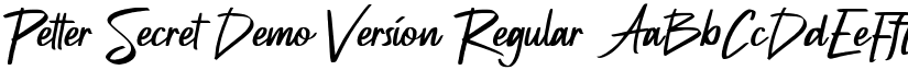 Petter Secret Demo Version font download