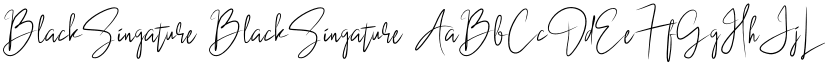 BlackSingature BlackSingature font
