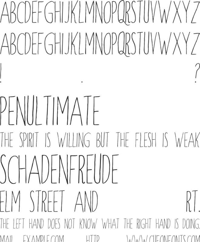 Windsor Hand font preview