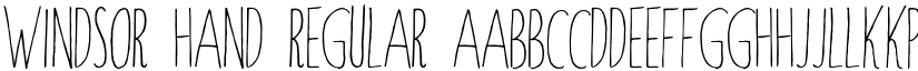 Windsor Hand font download