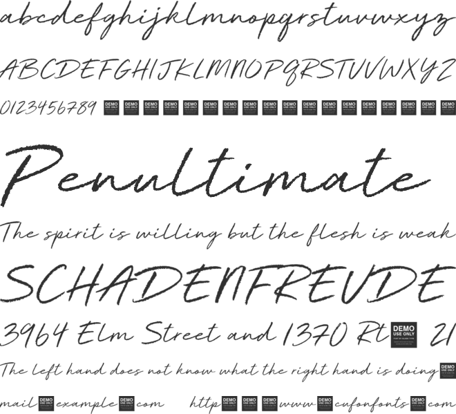 Deluxe Edition - Demo font preview