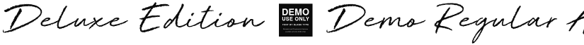 Deluxe Edition - Demo Regular font