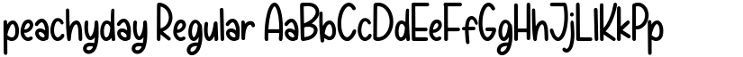 peachyday Regular font