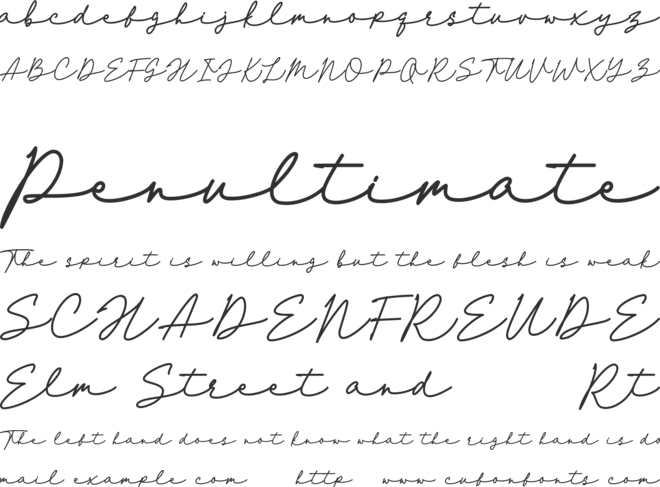 Andolucia font preview
