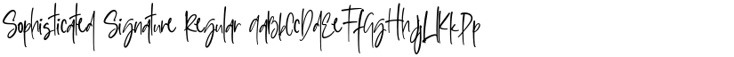 Sophisticated Signature font download