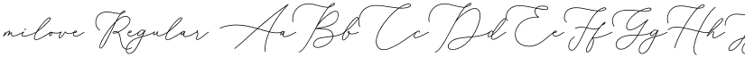 milove Regular font