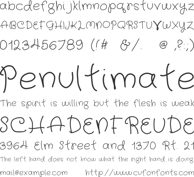 fairy wings font preview