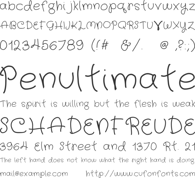 fairy wings font preview