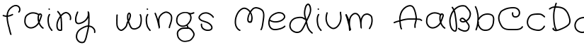 fairy wings Medium font
