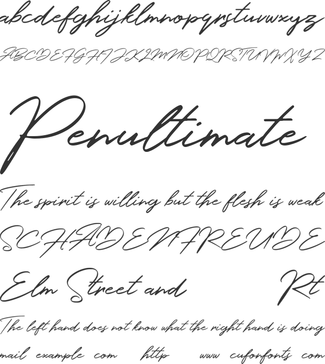 Holland font preview