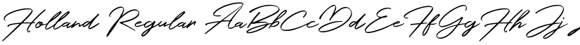 Holland Regular font