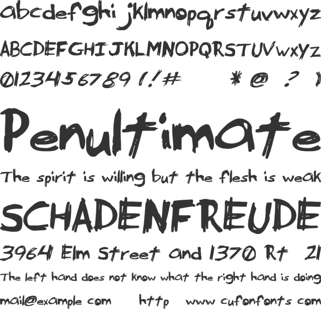 Serpico font preview