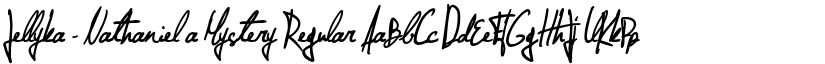 Jellyka - Nathaniel a Mystery Regular font