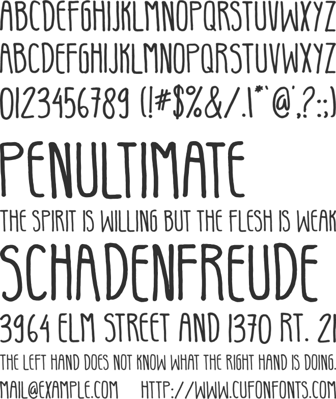 Cute  Bunny font preview