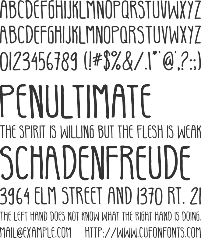 Cute  Bunny font preview