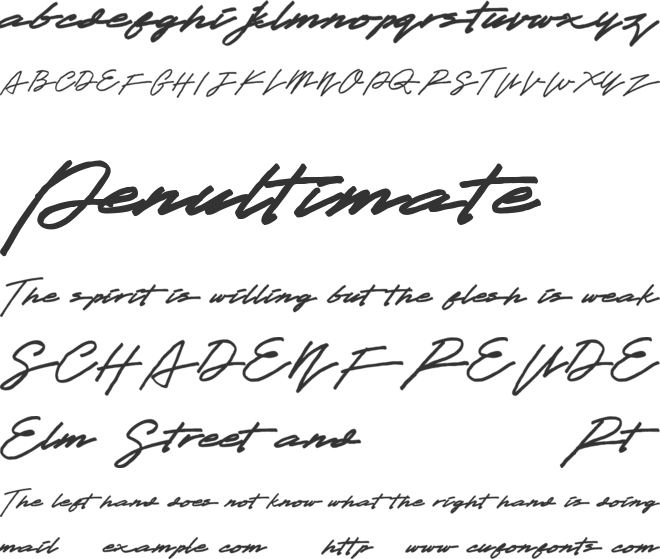 Obey Signature font preview