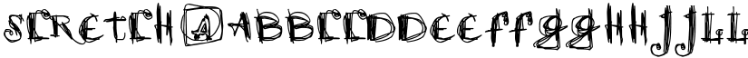 scretch font