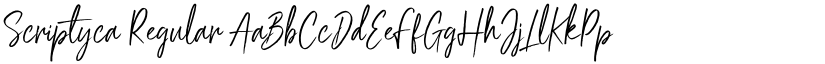 Scriptyca Regular font