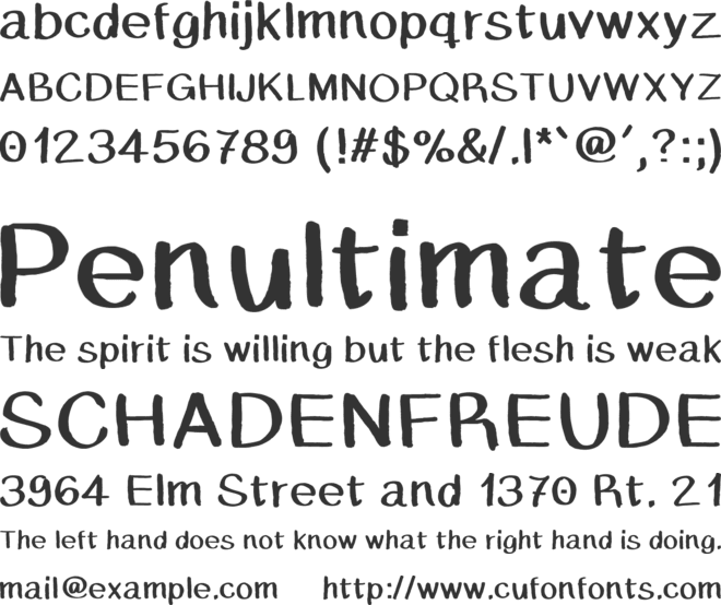 Caballar font preview