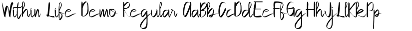 Within Life Demo font download