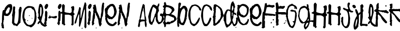 Puoli-ihminen font