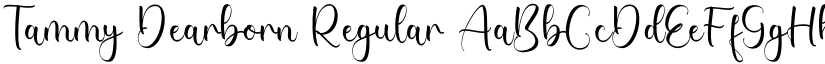 Tammy Dearborn Regular font