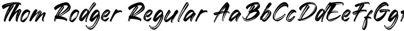 Thom Rodger Regular font