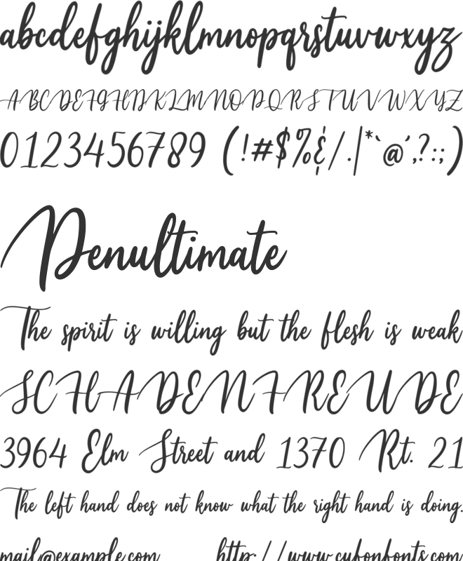 Galih Ratna font preview