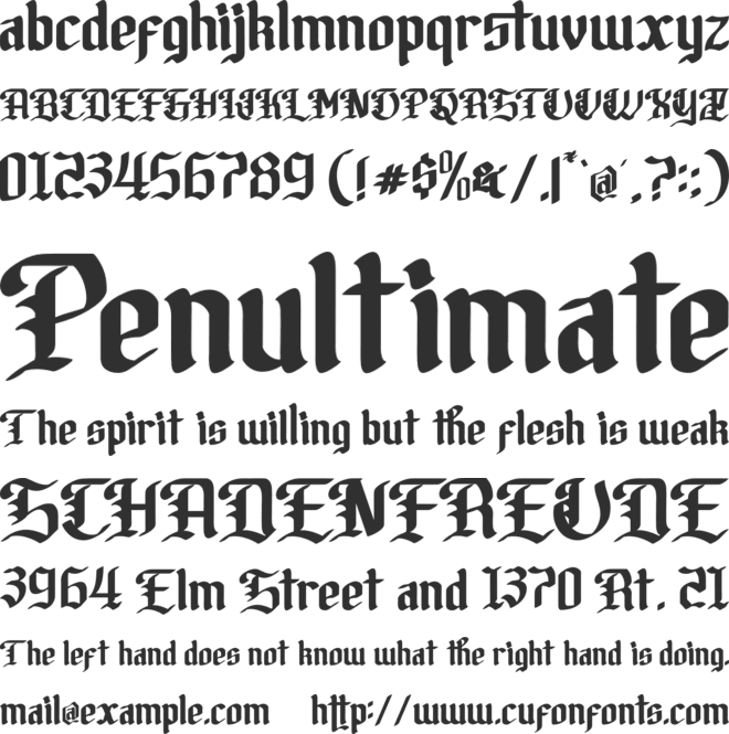 Beverley font preview