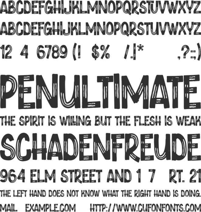 Fortune Coin font preview