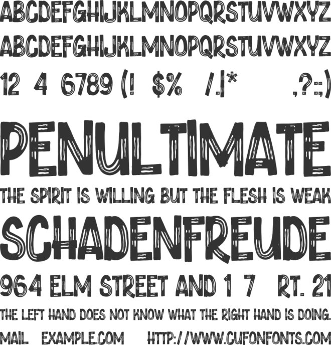 Fortune Coin font preview