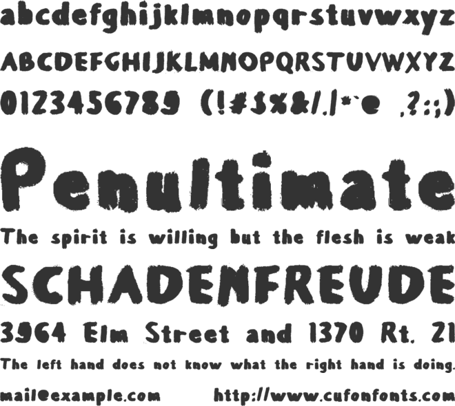 Balballa font preview