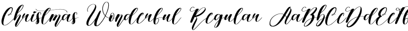 Christmas Wonderful Regular font