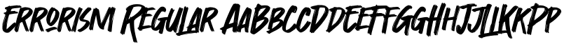 Errorism Regular font