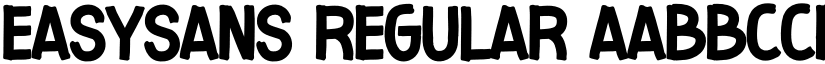 Easysans Regular font
