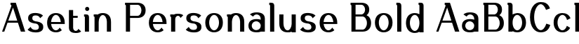 Asetin Personaluse Bold font