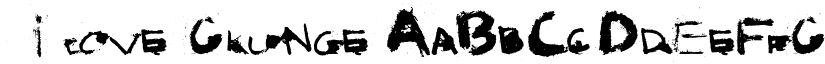 I love Grunge font download