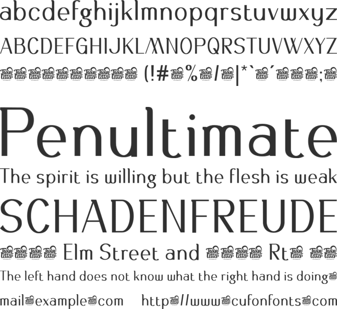 Asetin Personaluse font preview