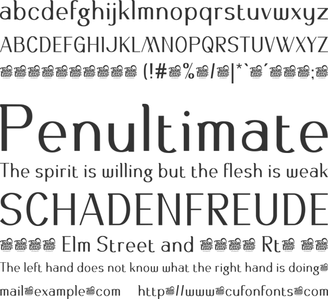 Asetin Personaluse font preview