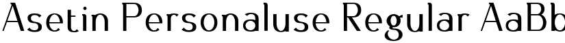 Asetin Personaluse Regular font