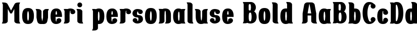 Moveri personaluse Bold font