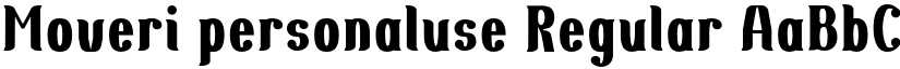Moveri personaluse Regular font