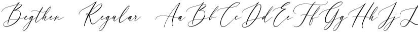 Begthen Regular font