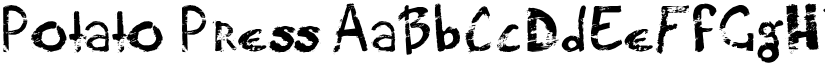 Potato Press font