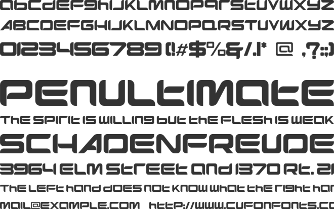 Esport Graph font preview