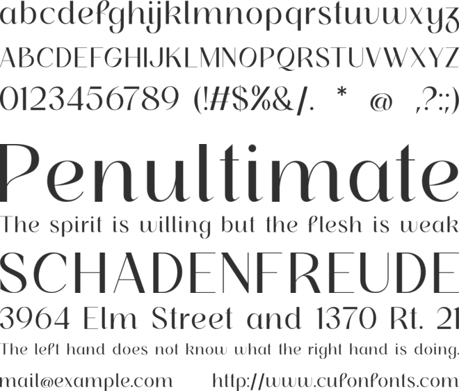 Rosehot free version font preview