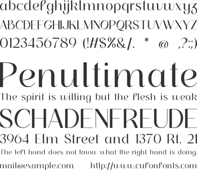 Rosehot free version font preview