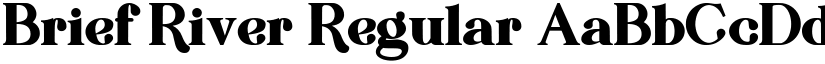 Brief River Regular font