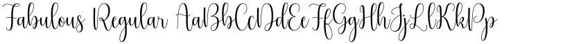 Fabulous Regular font