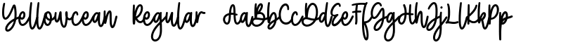 Yellowcean Regular font
